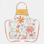 Tablier Floral Pastel Motif Modèle de tranquillité (Recto)