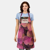 Tablier floral personnalisable (Porté)