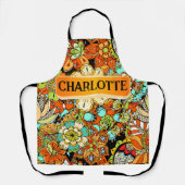 Tablier Floral Personnalisé (Recto)