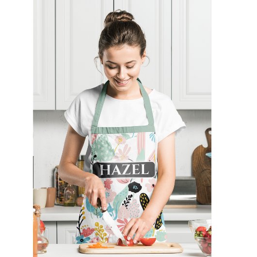 Tablier Floral Personnalisé