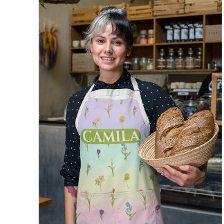 Tablier Floral Personnalisé