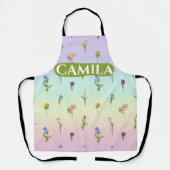 Tablier Floral Personnalisé (Recto)