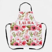 Tablier Floral Personnalisé (Recto)