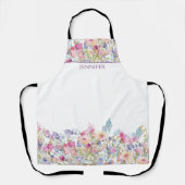 Tablier floral personnalisé tablier floral chic (Recto)