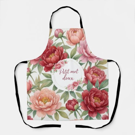 Tablier floral Petit mot doux Schort (Voorkant)