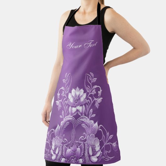 Tablier floral pourpre (Insitu)