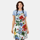 Tablier floral romantique (Porté)