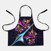 Tablier Floral rose moderne Art Abstrait Couleur Motif #01 (Recto)