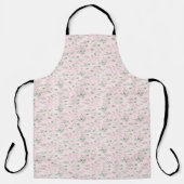 Tablier Floral rose petit pastel (Recto)