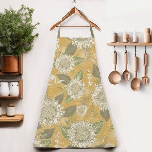 Tablier Floral Russe Country Floral Sunflower Apron