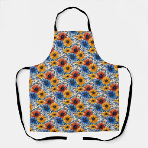 Tablier Floral rustique mode rétro motif