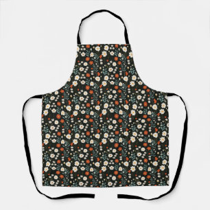 Tablier Floral sans joint avec Fleur blanche, rouge et jau
