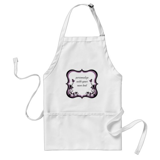 Tablier Floral Sassy, Violet (Devant)