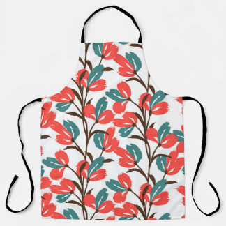 Tablier Floral seamless pattern. Cute floral background. P