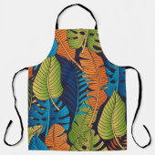 Tablier Floral seamless pattern with leaves. tropical back (Recto)