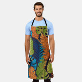 Tablier Floral seamless pattern with leaves. tropical back (Porté)