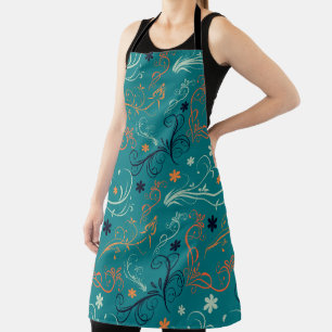 Tablier Floral Style Cuisine