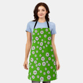Tablier floral taille moyenne (Porté)