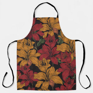 Tablier Floral Tropical, Beau Motif sans couture.