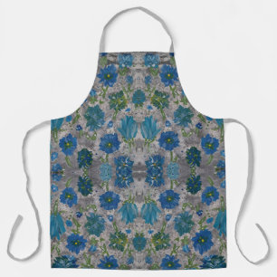 Tablier floral turquoise Daisy