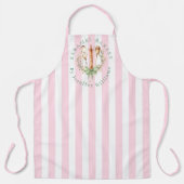 Tablier Floral Utensils Cooking Bakery Name Apron (Recto)