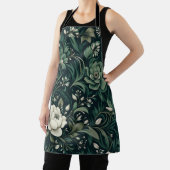 Tablier Floral vert émeraude foncé (Insitu)