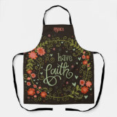 Tablier floral Whimsical Custom Faith Inspirivity (Recto)