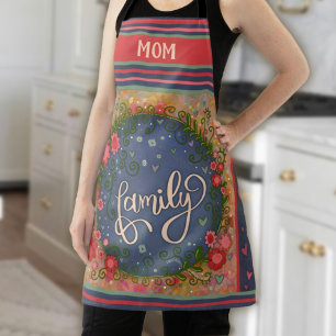 Tablier Floral Whimsical Custom Family Inspirivity