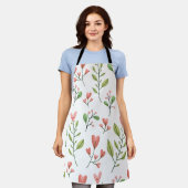 Tablier Florale minimaliste  (Porté)