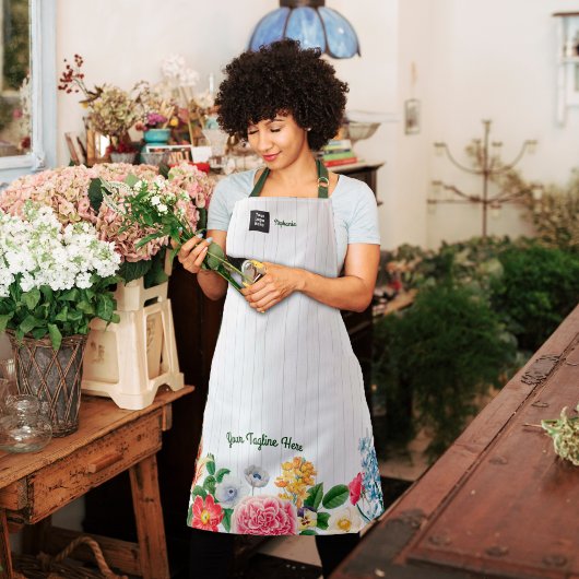 Tablier Flore Boutique Floriste Fleur Bordure