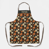 Tablier Flore de automne personnalisable (Recto)