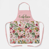 Tablier Flore de Caroline personnalisée (Recto)