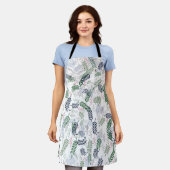 Tablier Flore de feuilles et de fleurs (Porté)