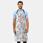 Tablier Flore de la Liberté : Broderie À Poignées (Porté)