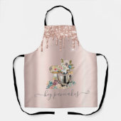 Tablier Flore mélangeur de gâteaux Parties scintillant Ros (Recto)