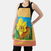 Tablier Flore saumon et jaune (Insitu)