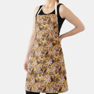 Tablier Flore tropicale avec tigre