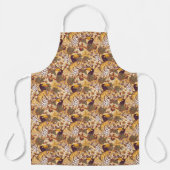 Tablier Flore tropicale avec tigre (Recto)