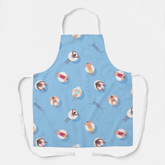 Tablier Flottant dans le Motif de la rivière Lazy (Recto)