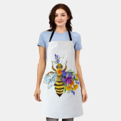 Tablier Flower bee with wild plants (Porté)