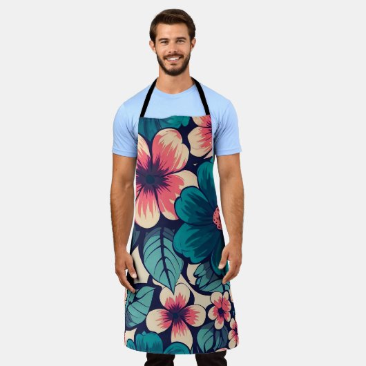 Tablier Flower tropical (Porté)