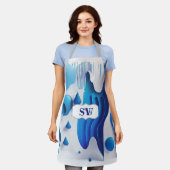 Tablier Fluid Artist All-Over Print Chef’s Apron (Porté)