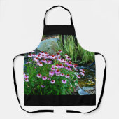 Tablier Flux de jardin avec fleurs violettes (Recto)