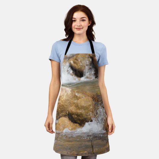 Tablier Flux orageux au printemps (Porté)