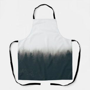Tablier Foggy Forest Pine Mountain Aesthetic Art