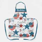 Tablier Foi, Liberté et Liberté Retro Patriotique (Recto)