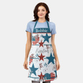 Tablier Foi, Liberté et Liberté Retro Patriotique (Porté)