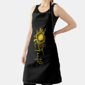 Tablier Foi Tournesol Pour Hommes Femmes, Drôle Soleil, Po (Insitu)