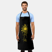 Tablier Foi Tournesol Pour Hommes Femmes, Drôle Soleil, Po (Porté)