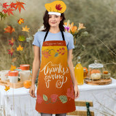 Tablier Foliage Automne Bon thanksgiving familial mignon